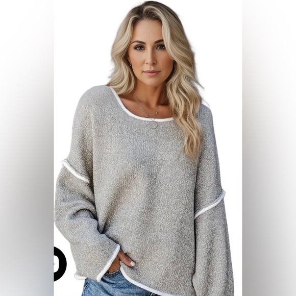 MsDressly Size XL Women’s Sweater with Fringe accent NWOT. - Picture 7 of 8